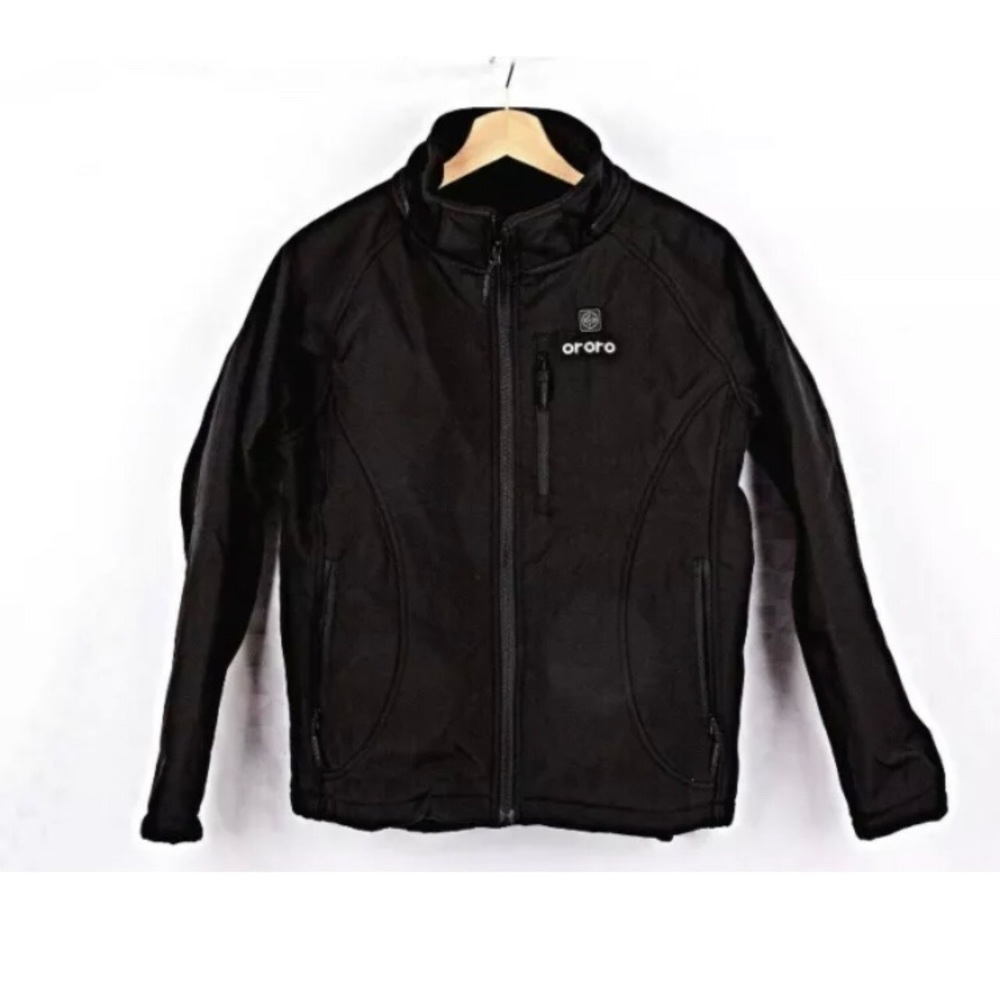 ORORO Women Heated Jacket BLACK Size SMALL